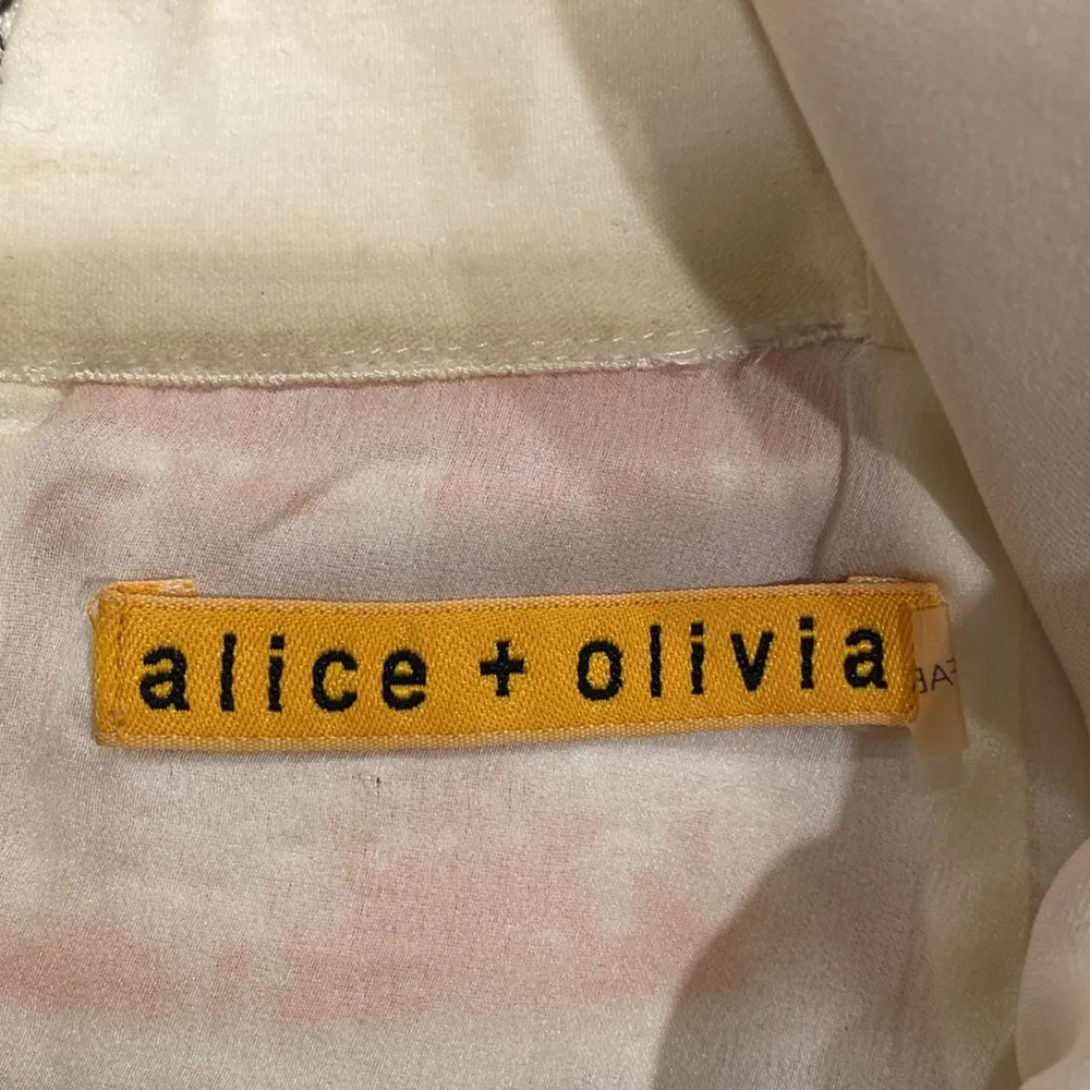 Alice + Olivia striped cutout tweed mini dress Size 4 Orange Cream Gray Stripe - Image 5