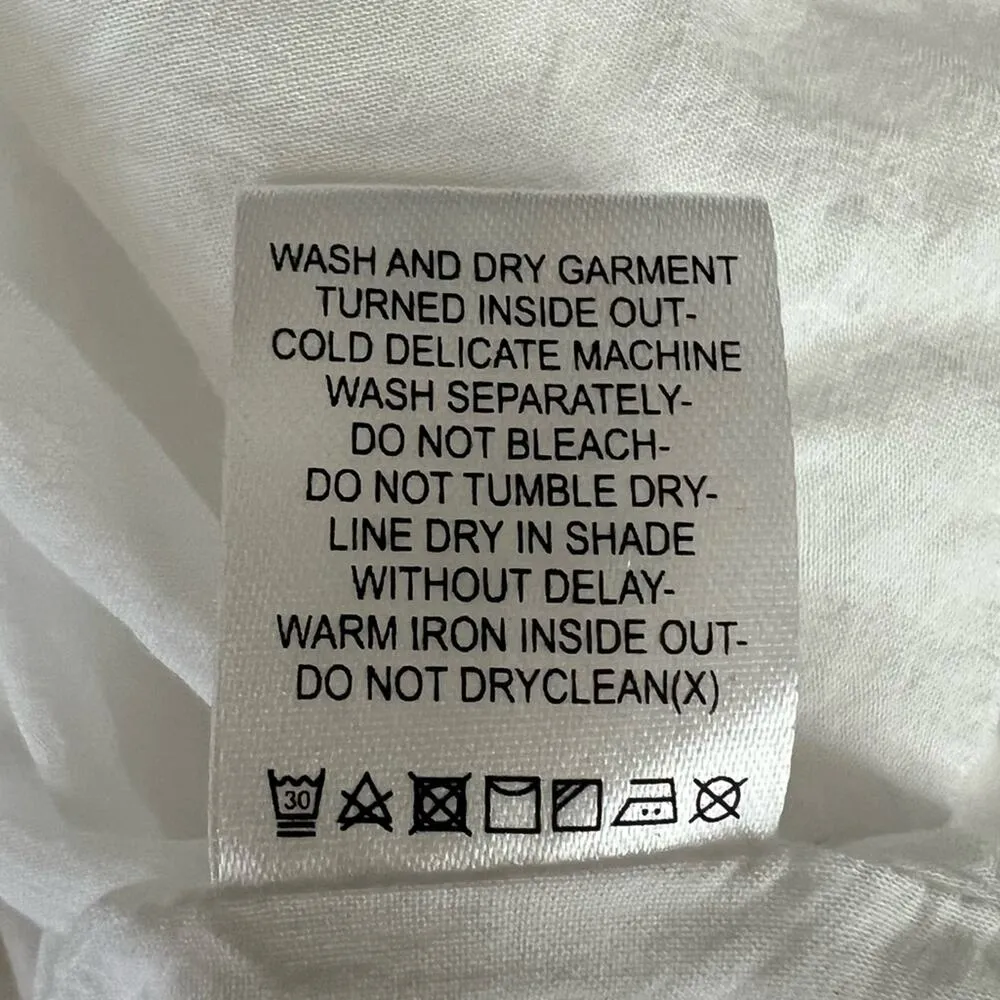 L'Academie Revolve Women’s The Janeiro Tie Front Bell Sleeve White Mini Dress XS - Image 11