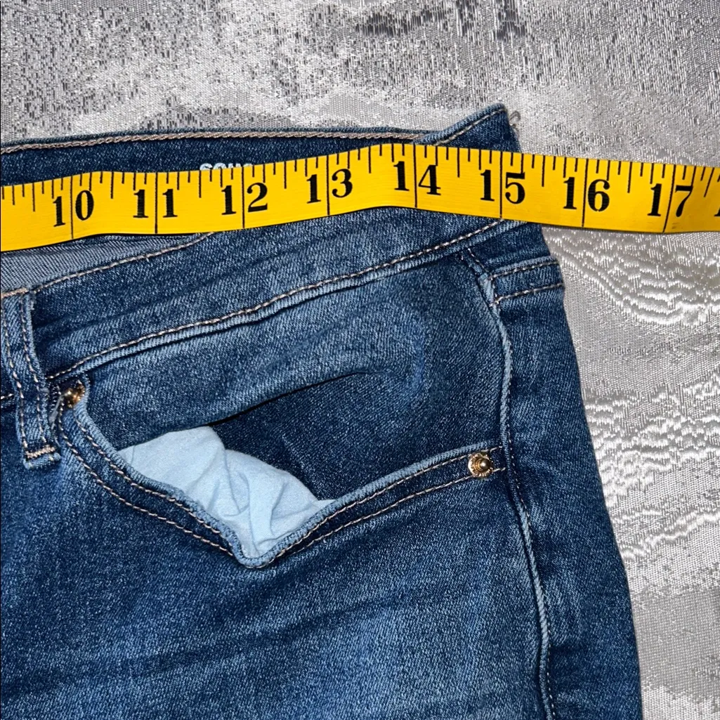 Women's High Rise Jeans - Deep Blue - Image 12