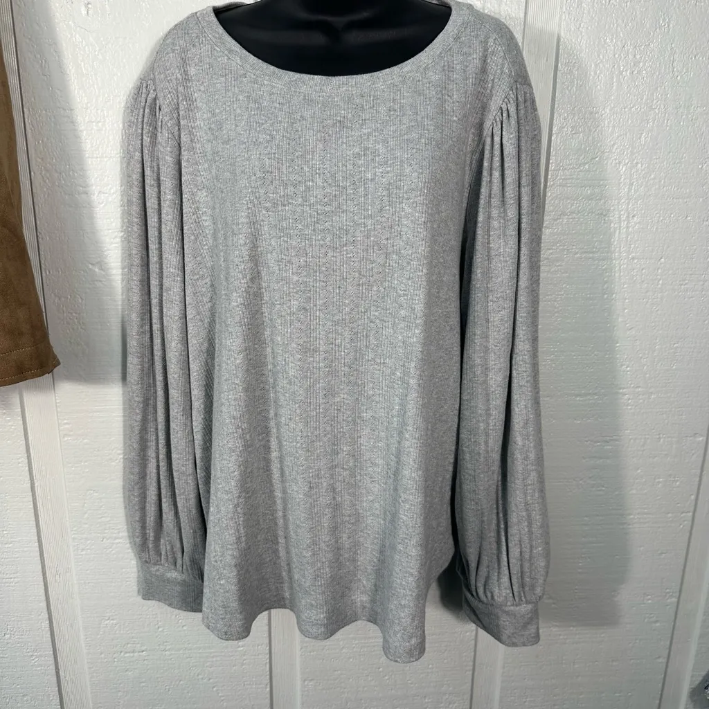 On 34th Womens Gray Sweater Size 3X NWT - Image 2
