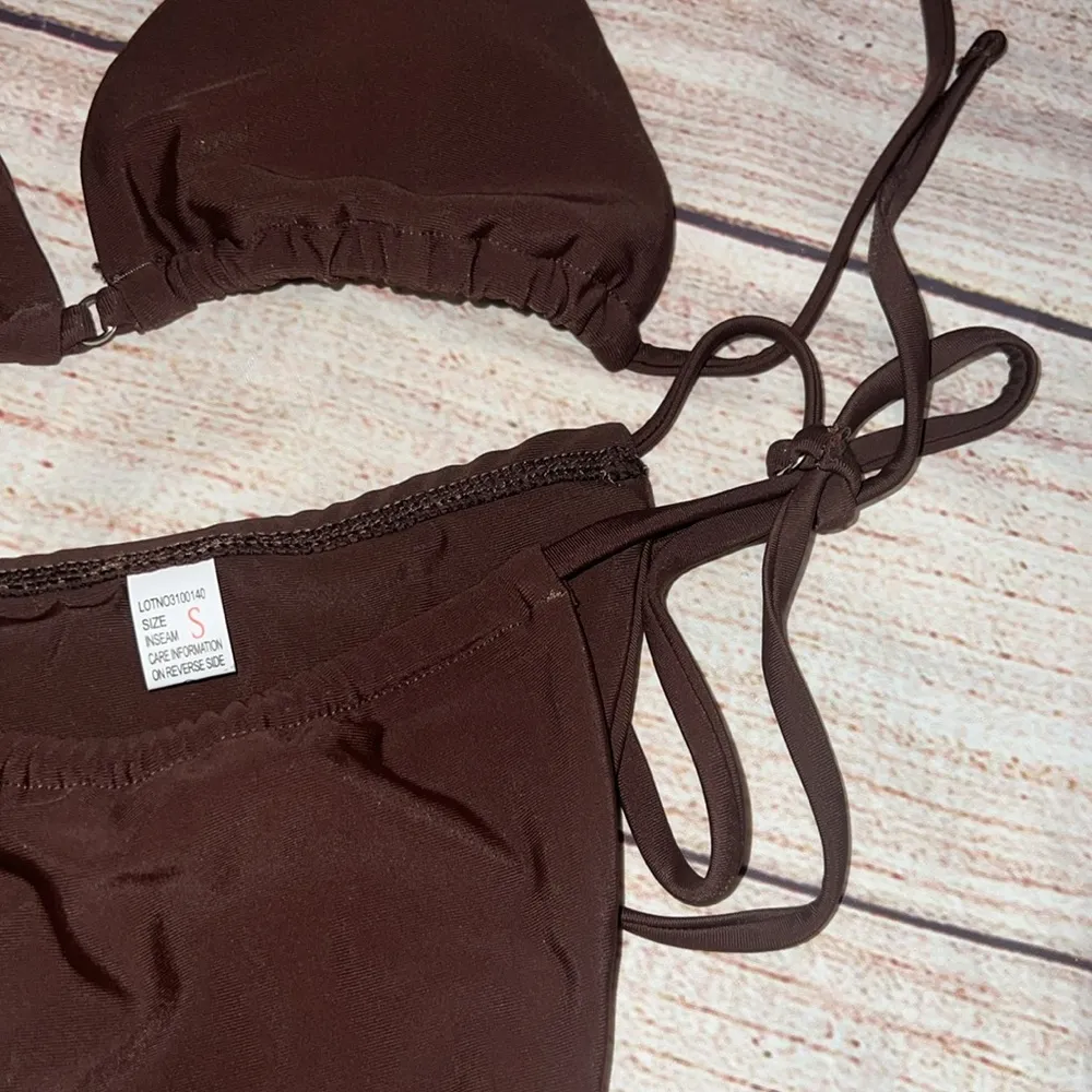 Two pieces swimsuit. Size S Brown - Image 5