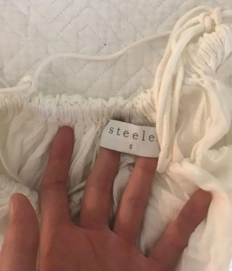 Ruffle Tank In White  - Image 4