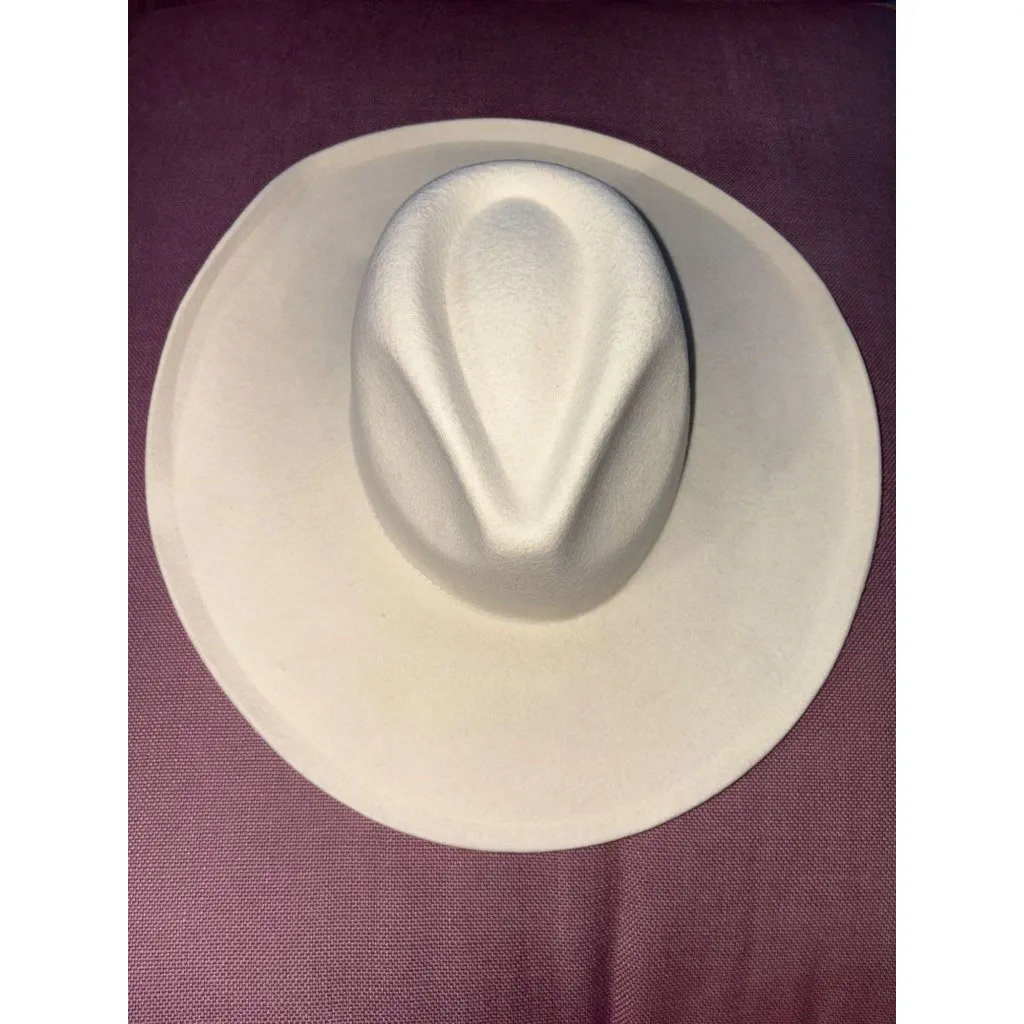 Lack of Color Melodic Fedora Hat in Ivory Small 55 cm New Beach western - Image 3