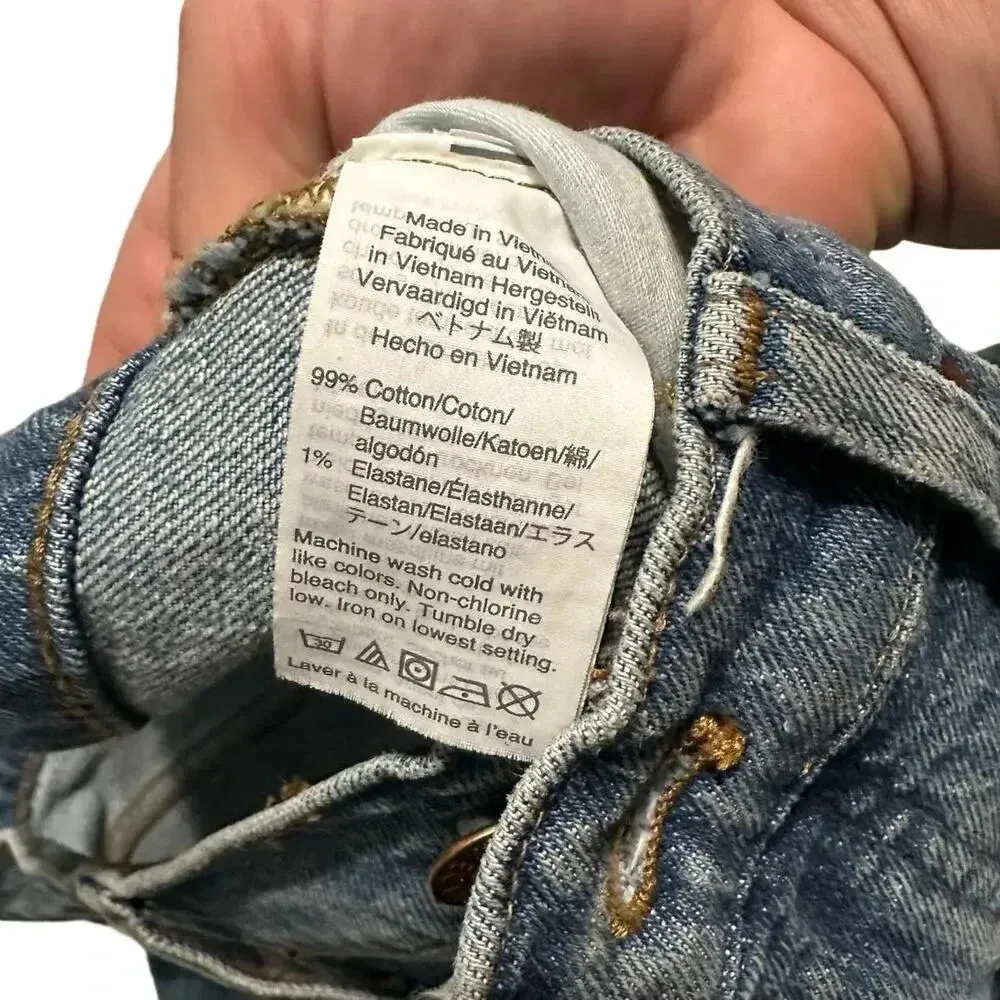 Madewell Classic Straight Jeans Size 26 Casual Comfy Denim Blue - Image 4