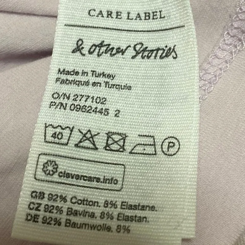 & Other Stories Women's Pink Mock Neck Long Puff Sleeve Sweater Shirt Top Size S - Image 4