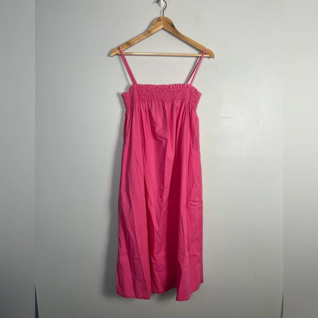 Pistola Farrah Womens Pink Stretch Cotton Midi Sundress Size small - Image 3