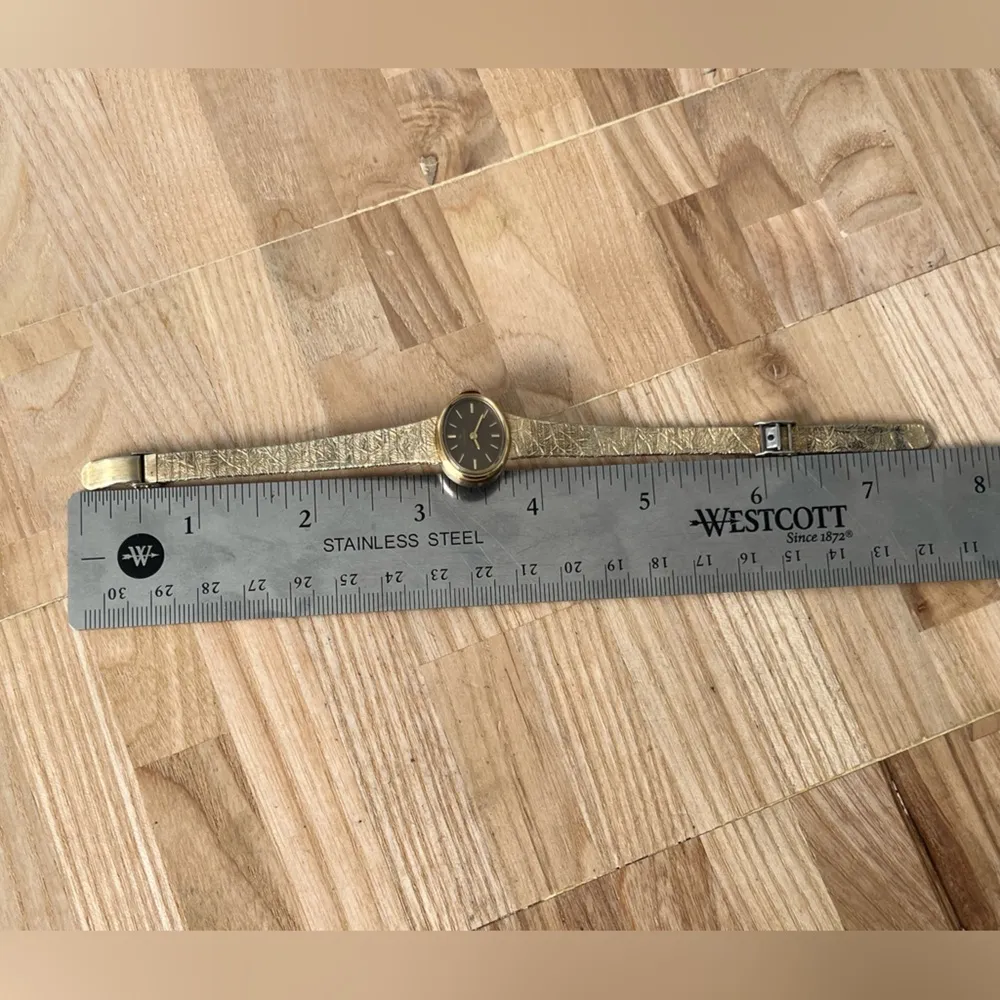 Hamilton Rare Vintage Mechanical Ladies Watch Gold Bracelet Case Bronze Dial - Image 15