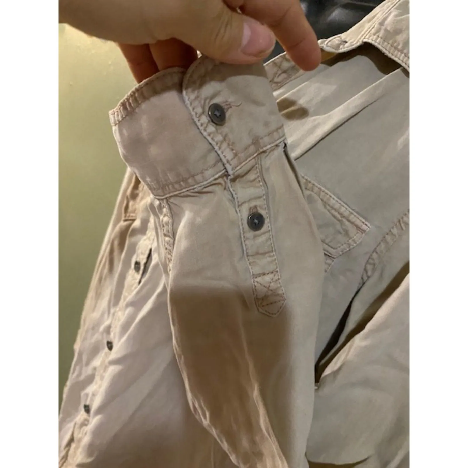 American Eagle Button up Lg. - Image 3