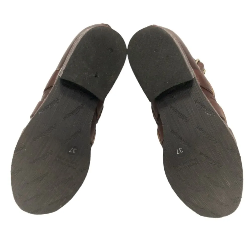 Antelope Brown Leather Double Buckle Ankle Bootie Women’s Size EU 37 US 7 - Image 7