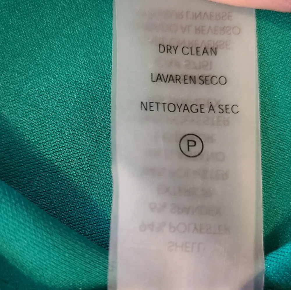 Calvin Klein Green High Low Dress Size 8 - Image 4