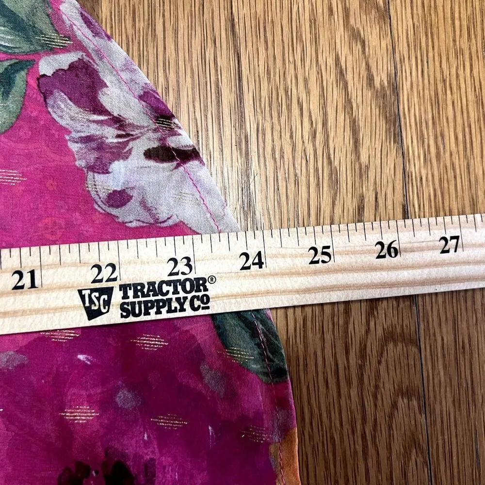 Figueroa & Flower Top Womens Plus PM Pink Floral Paisley Flowy Boho Romantic‎ Size undefined - Image 4