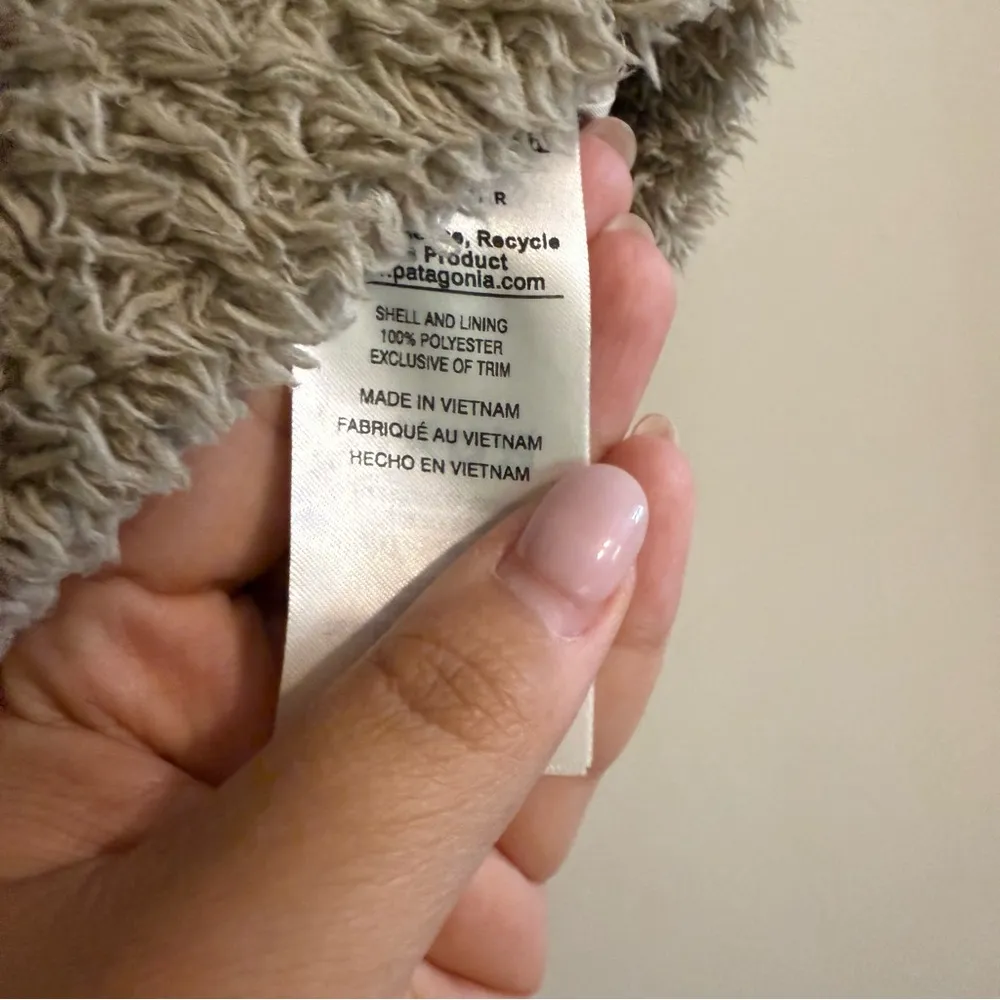 Patagonia Women's Los Gatos Vest Full Zip Fleece Jacket Beige tan medium outdoor - Image 4