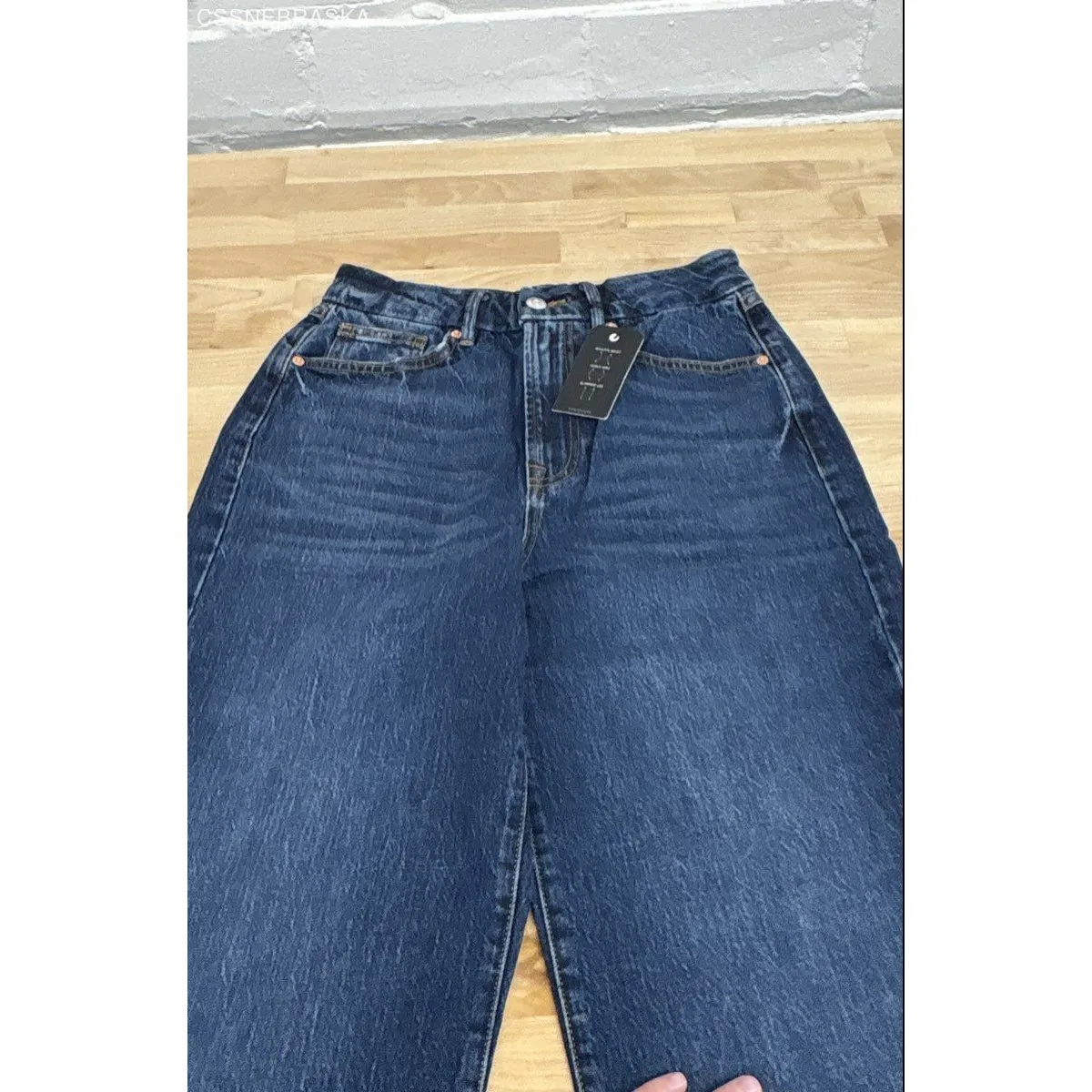 Forever 21 Blue Women's 90's‎ Curvy High Rise Straight Leg Denim Jeans - Size 27 - Image 3