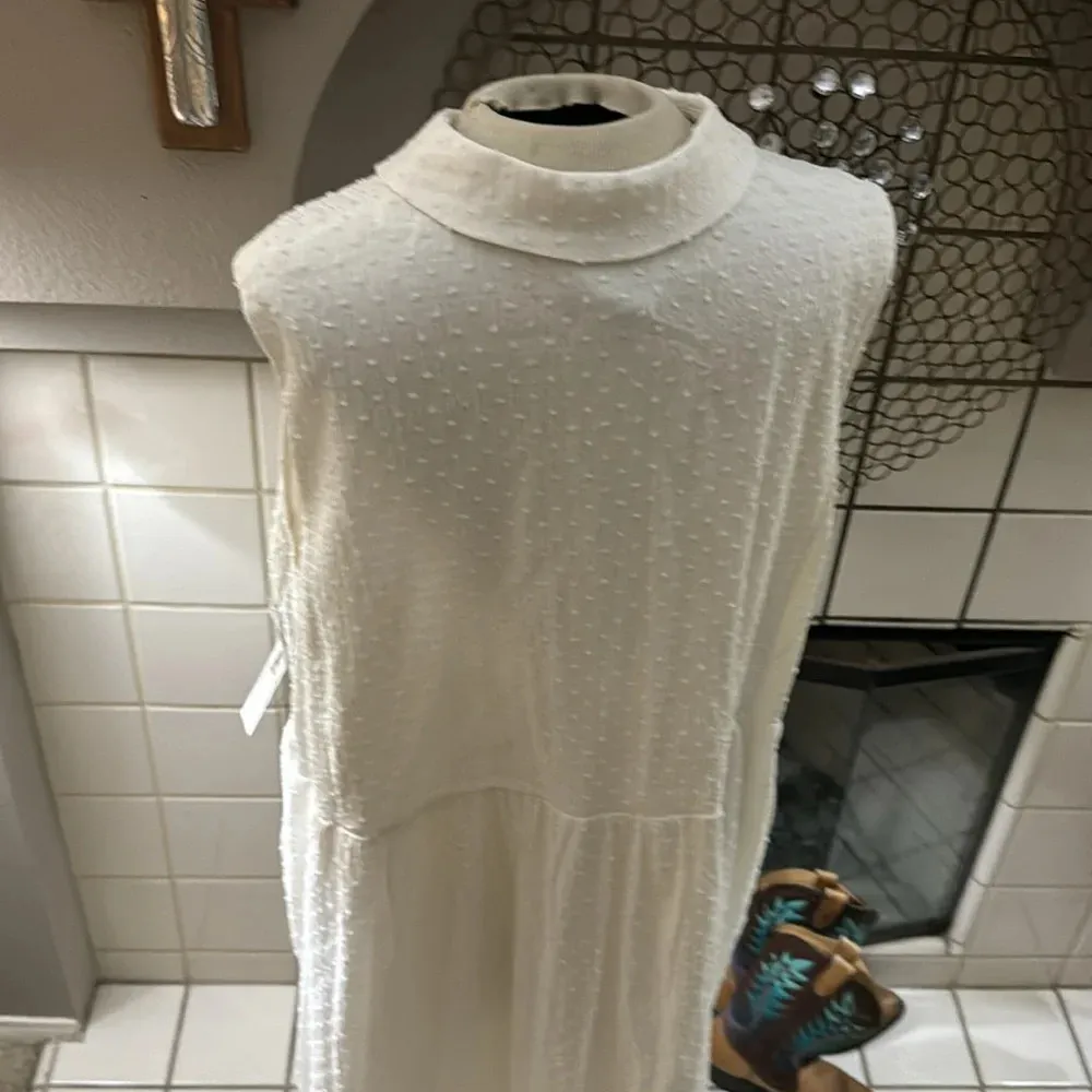 Maggy London Women's white Plus Size Maxi Full Skirt Shirt Dress size 16W NWT - Image 9