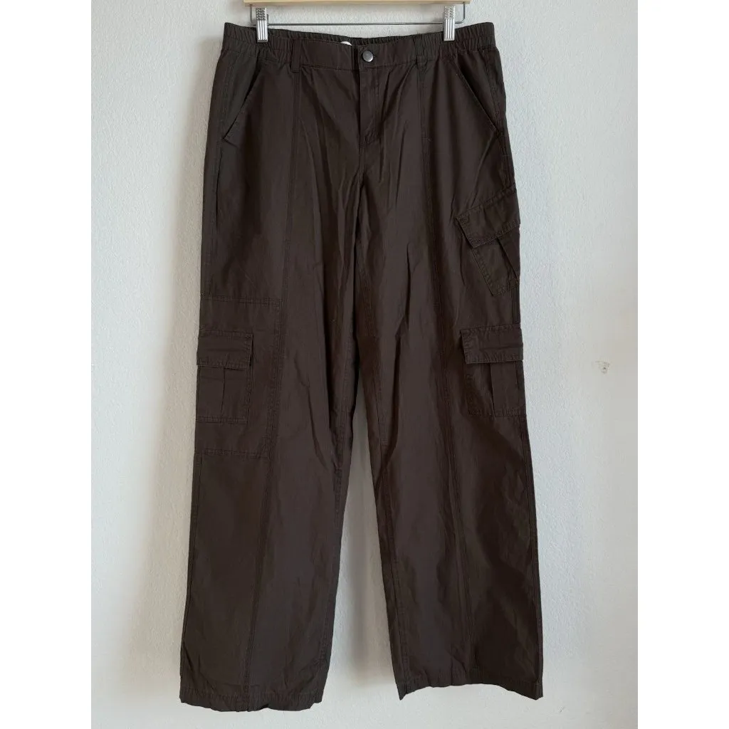 Pacsun Women’s Brown 90's Baggy Cargo Pant Low Rise Puddle Size Medium‎ NEW - Image 8
