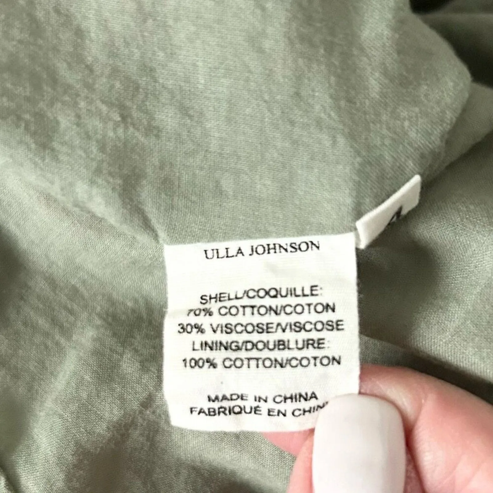 Ulla Johnson Naiara Mini Long Sleeve Dress Canyon Cotton Blend Size 4 - Image 7