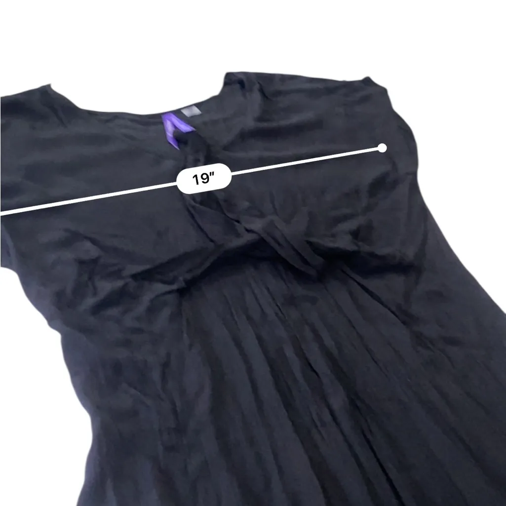 SERAPHINE Black Maternity Dress with Tie Front Size 6 - Image 6