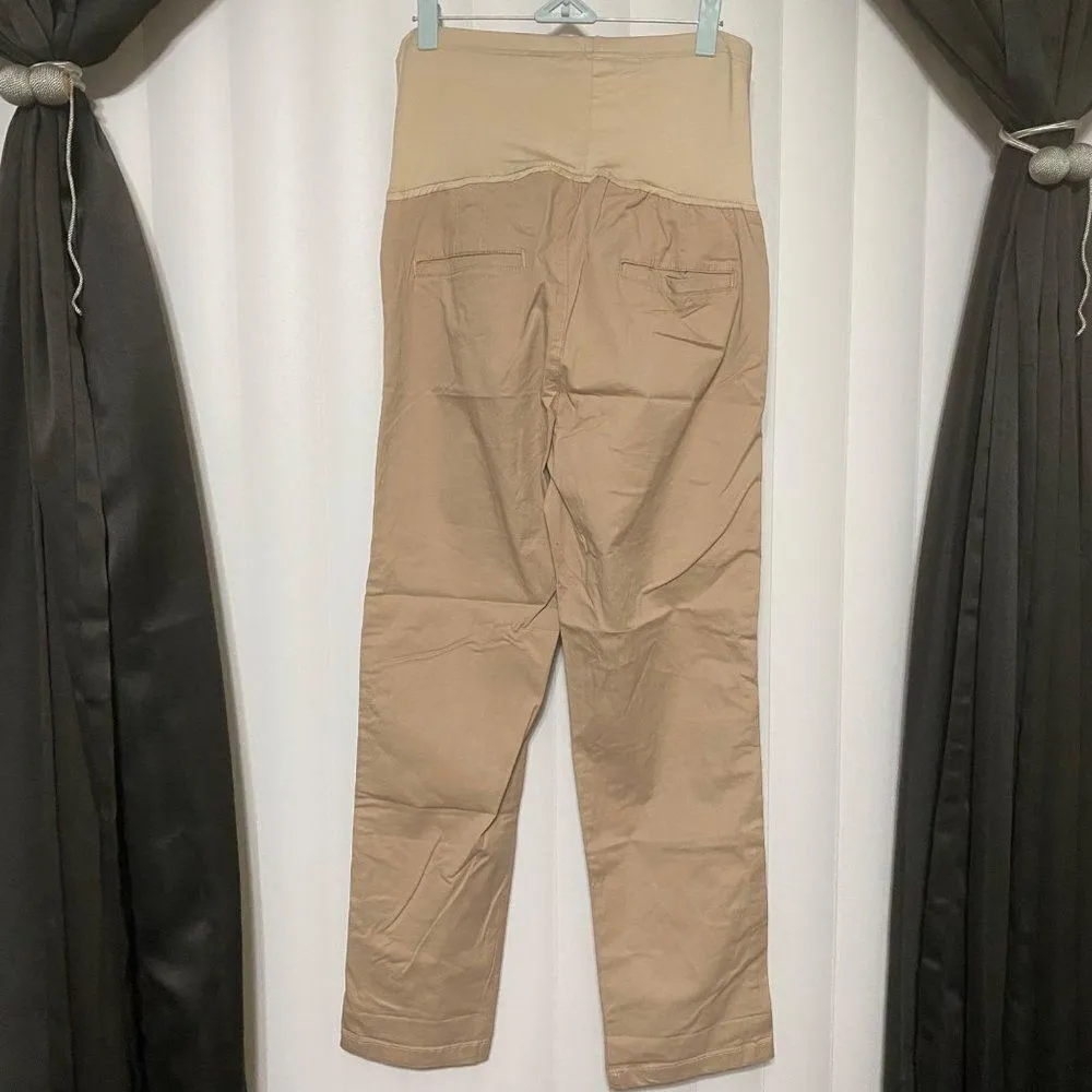 Belly by Design Maternity Tan pants. Panel provides gentle back support as your Size undefined - Image 4