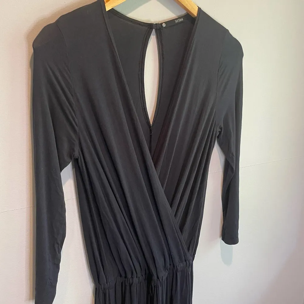 krisa Navy Blue Surplice Jumpsuit - size XS - Image 2