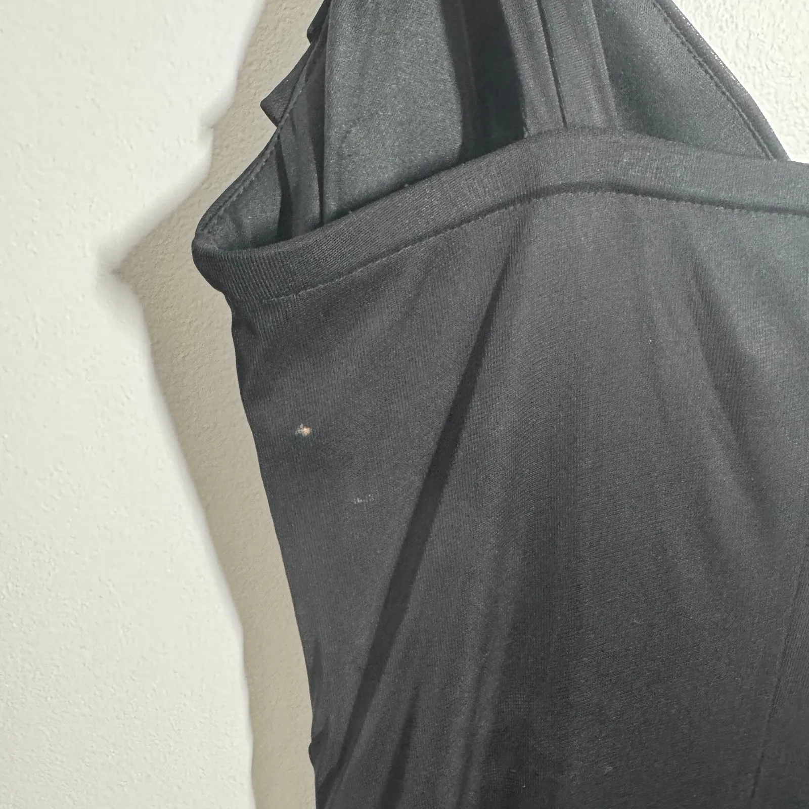 Scarlett Nite Dress Juniors 8 Black Blink Strap Midi Asym Hem Whimsygoth Witchy - Image 6