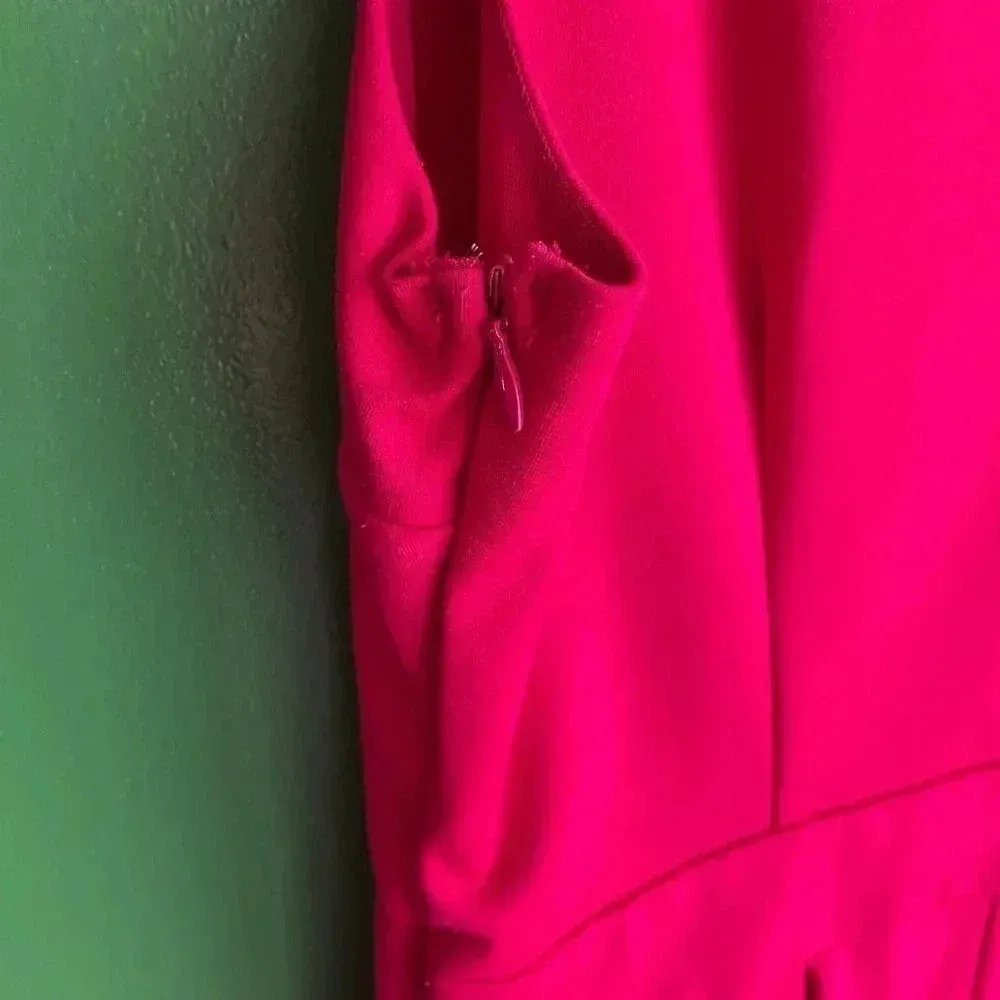 CLEARANCE!! LC Loren Conrad Hot Pink Sleeveless Dress Bow Size 8 EUC!‎ - Image 4