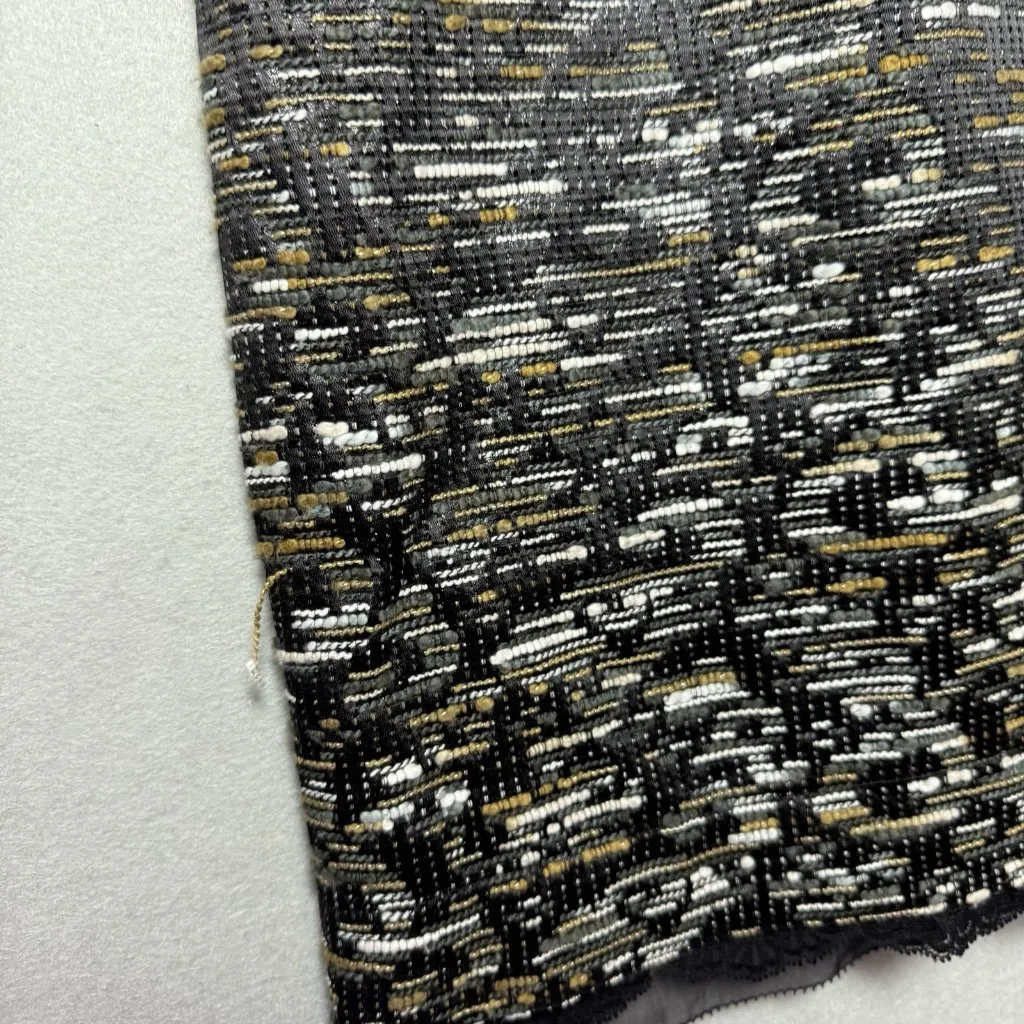 Aysha Women’s Tweed Sleeveless Dressy Mini Dress Metallic Weave Black Multi Size undefined - Image 3