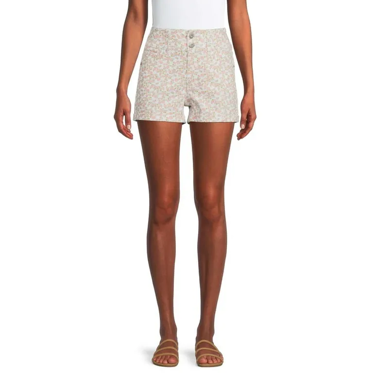 No Boundaries Juniors' Corset Shorts - adorable floral pattern - only worn once! - Image 2