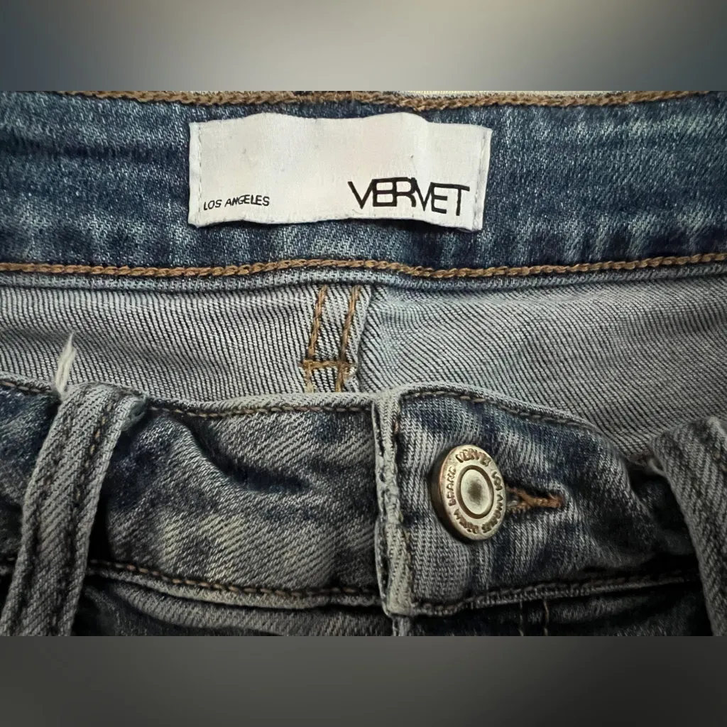 VERVET BY FLYING MONKEY Light Blue Ankle Jeans Size 29 - Image 9