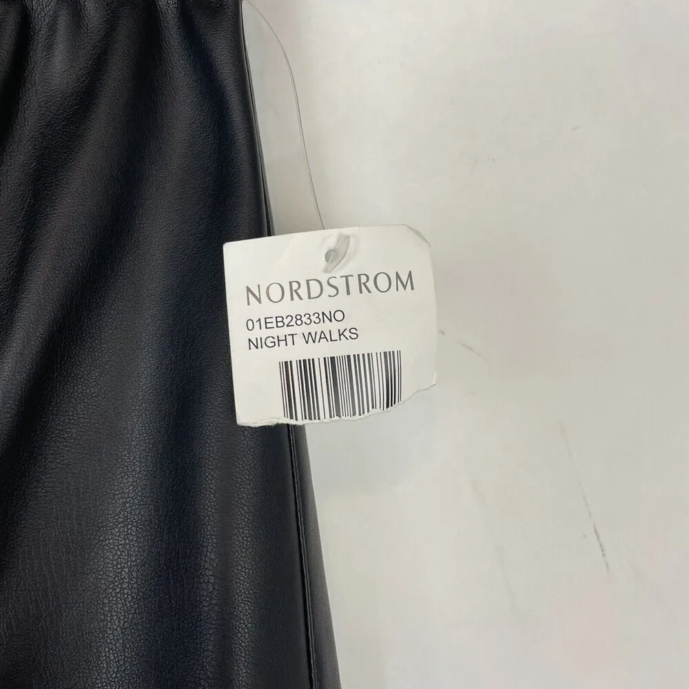 Blank NYC Leather Pull On Pants leggings faux leather Women’s Size 24 Black NEW - Image 5