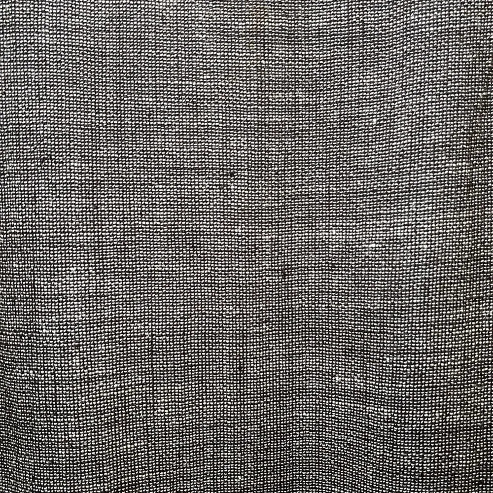 Eileen Fisher Long Skirt Linen Blend Basketweave Brown Tweed Size Medium - Image 4