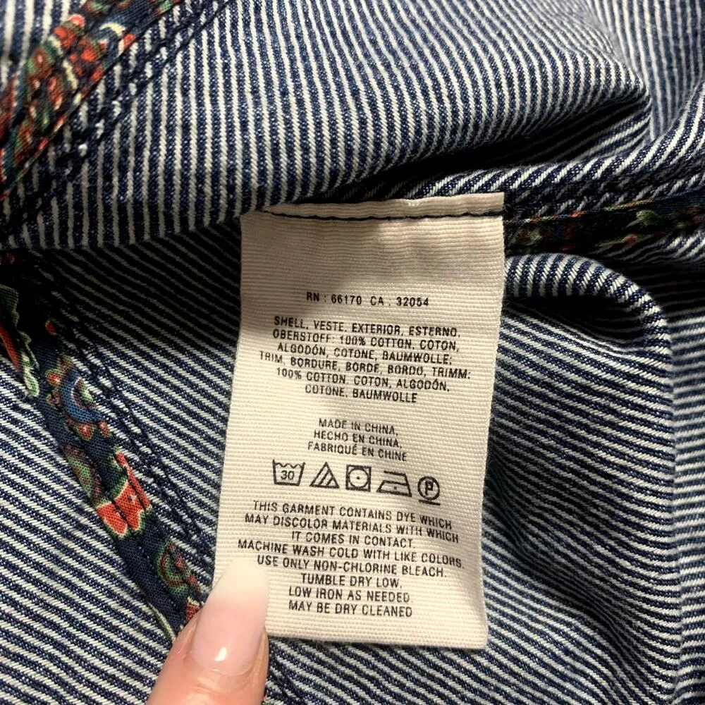 Pilcro & the Letterpress Anthropologie blue denim a-line mini skirt size 2 - Image 5