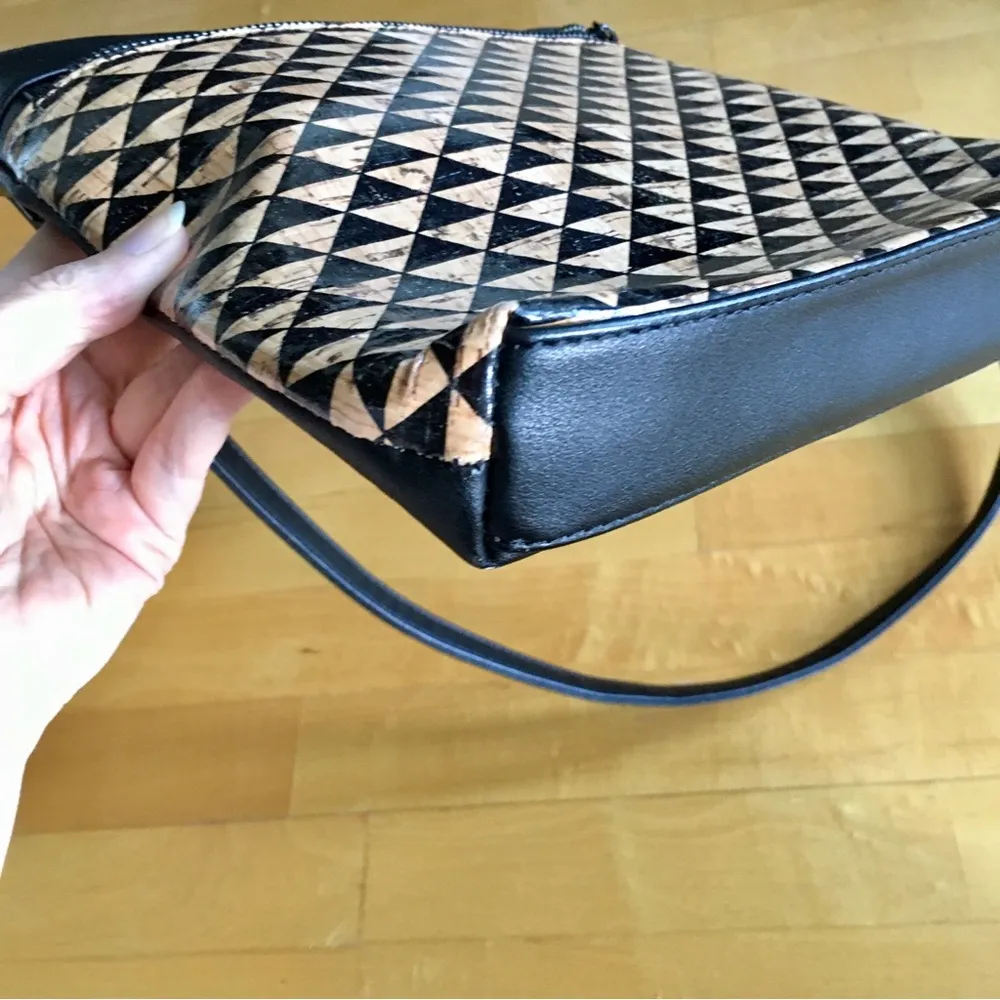 Pixie Mood  Aztec Abstract Crossbody Bag, Adjustable Strap, Black, Tan, Purple - Image 13