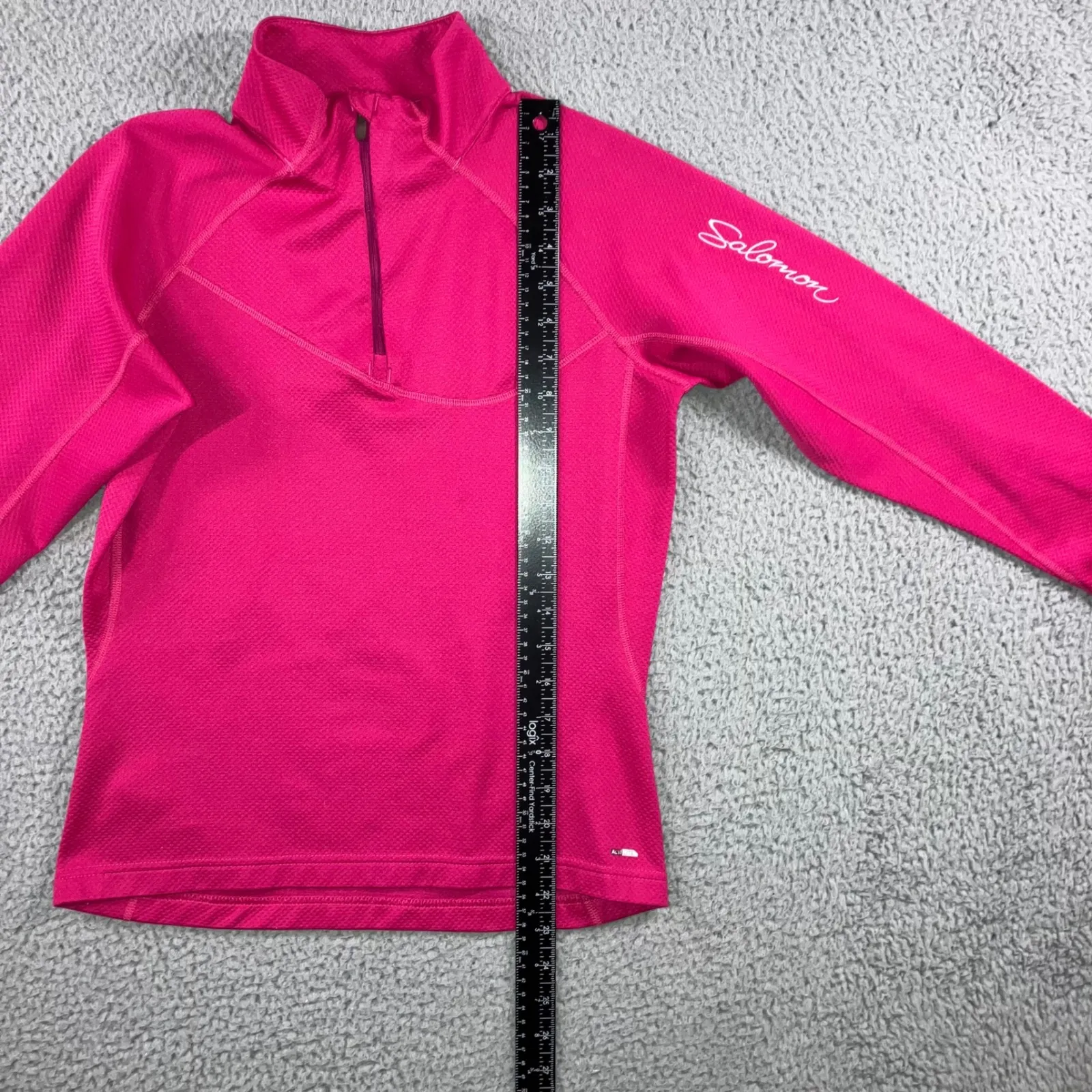 Salomon Quarter Zip Women Small Pink Long Sleeve Athletic Pullover Outdoor - Image 5