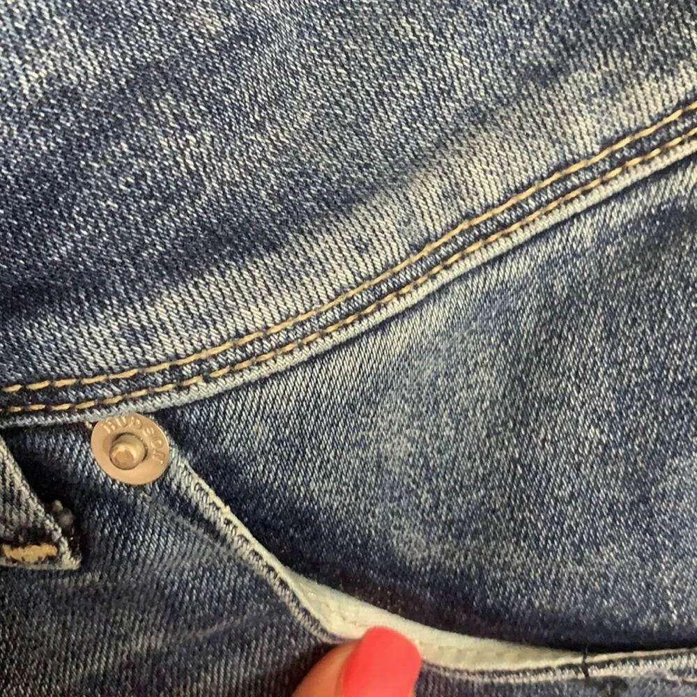 Hudson Collin Back Flap Pocket Skinny Jeans - Image 3