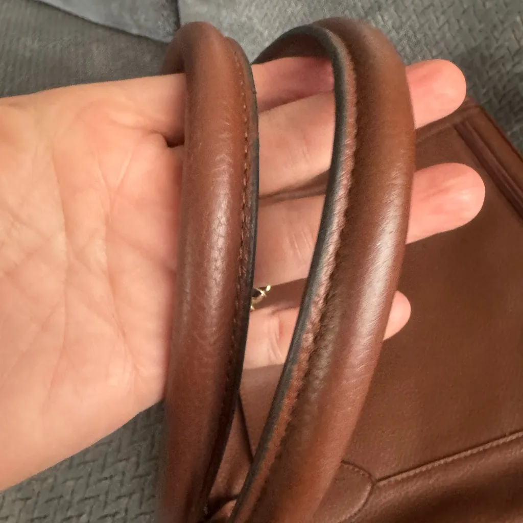 Lodis Rich Brown Leather Tote - Image 6