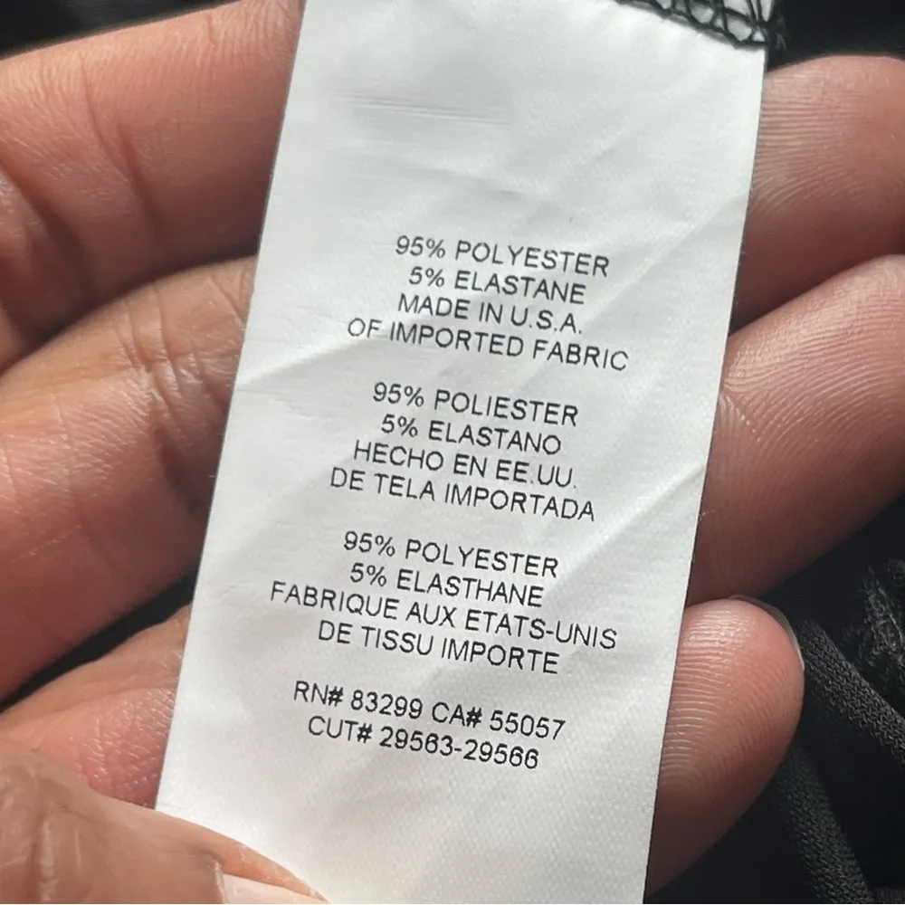 NICOLE MILLER | Black Tiered Babydoll Mini Dress Sz L - Image 10