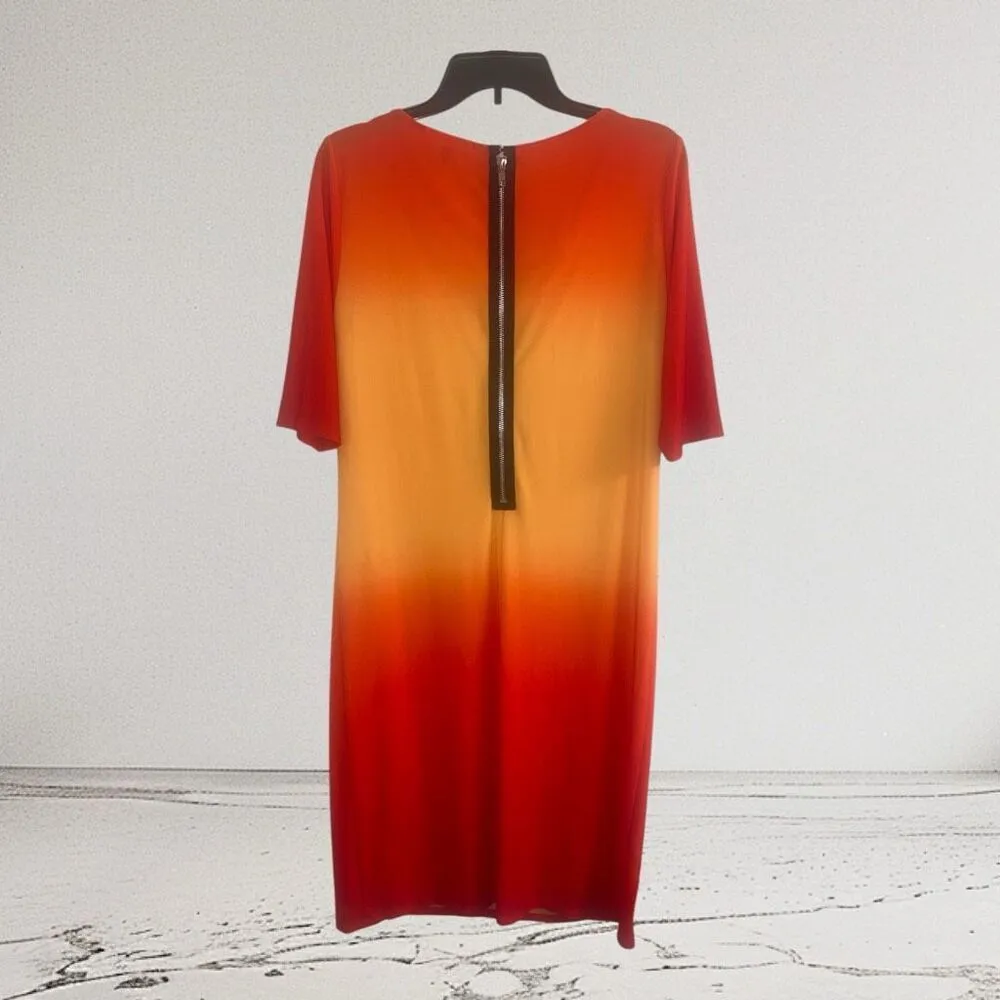 ✨Sublime x Jay Godfrey Orange Ombre Cowl Neck Sz Small Dress✨ - Image 2