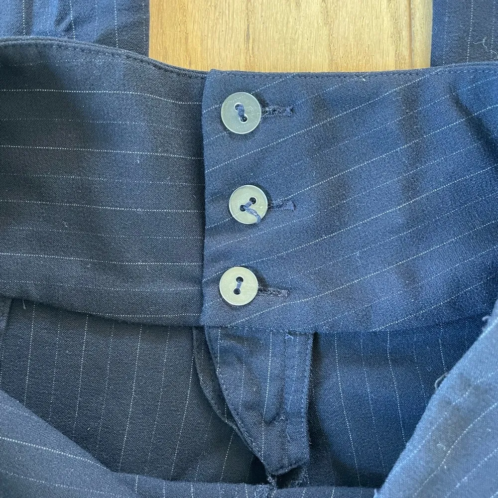 Alvin Valley Striped Low-Rise Navy Work Pants - Image 9