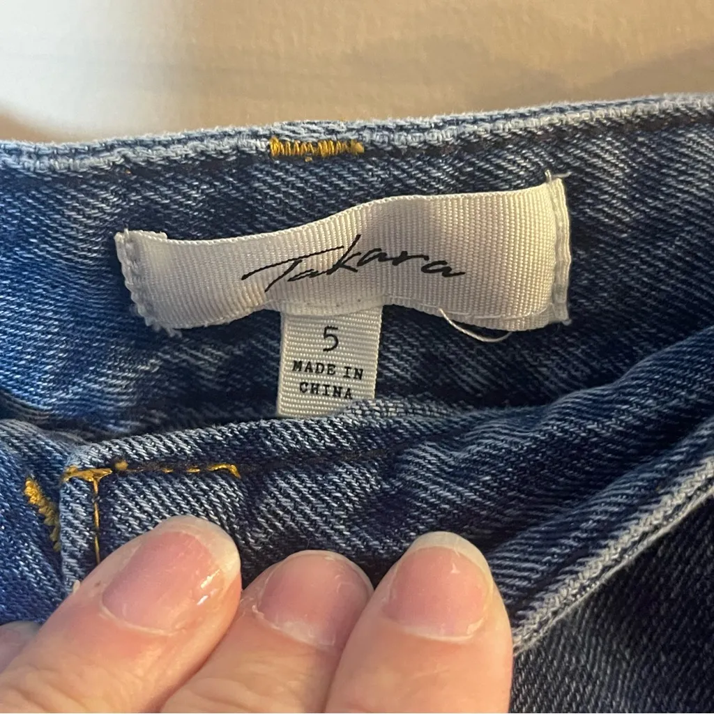 Takara Blue Denim Mini Skirt - Image 3