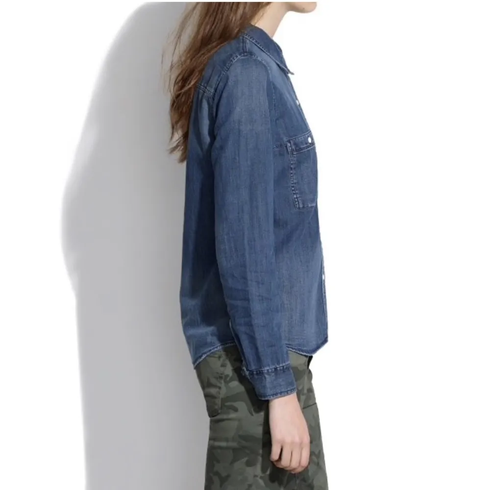 Madewell Denim Boyshirt Campground Wash Shirt Sz M - Image 2
