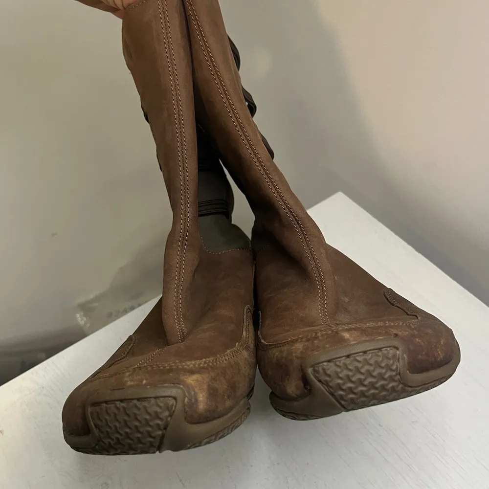 Teva Shay Brown Leather Mid-Calf Boots 10 - Image 9