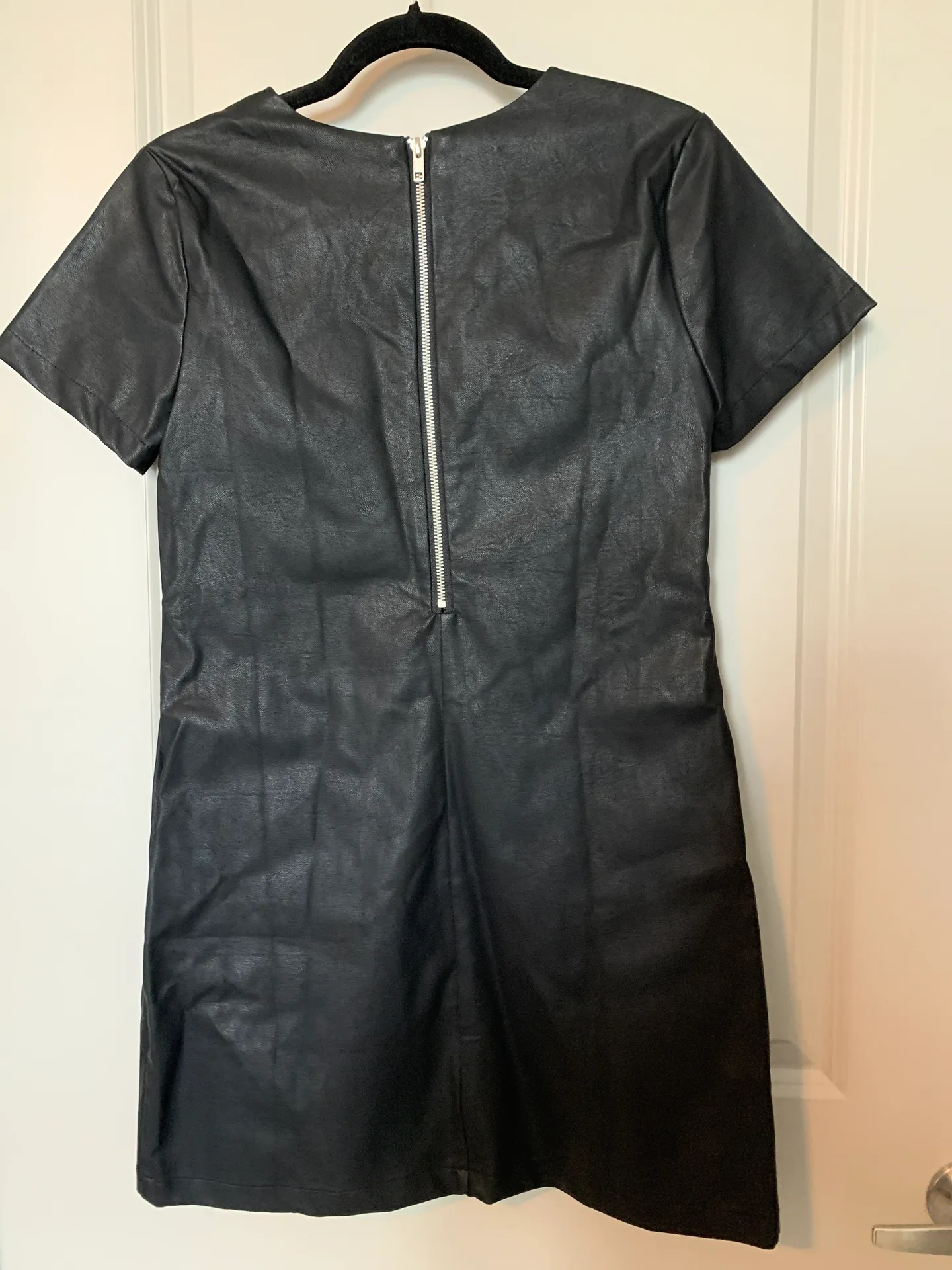 Faux Leather Dress - Image 2