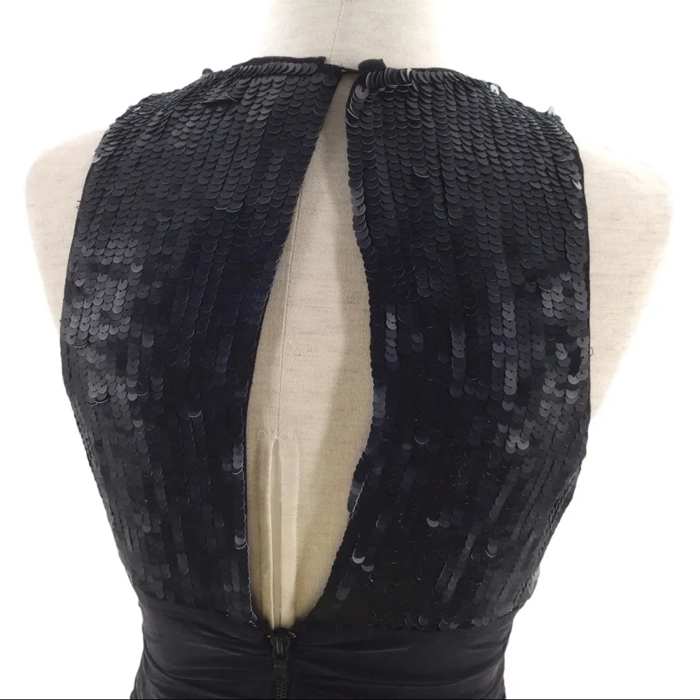 Alice+Olivia silk sequins black Cocktail dress - Image 3