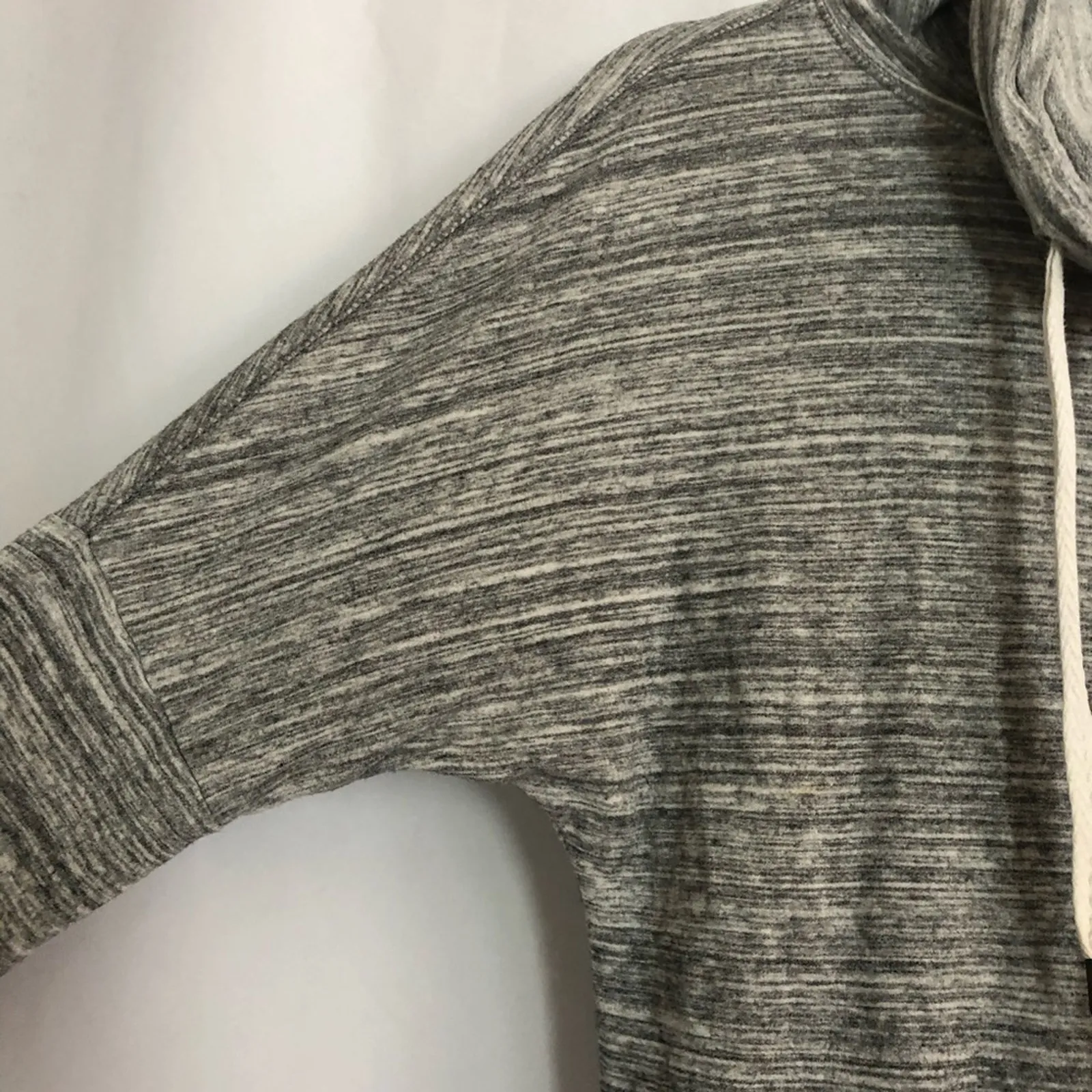 Lou & Grey Heathered Grey Funnel Neck Sweater Womens XS Casual Athletic Cozy - Image 5
