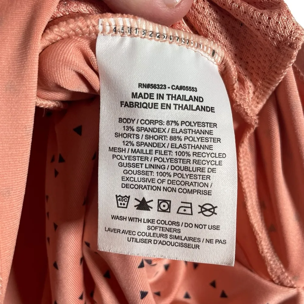 Nike Women’s Dri-Fit Triangle Printed Athletic Skort in Orange/Navy Size S - Image 9