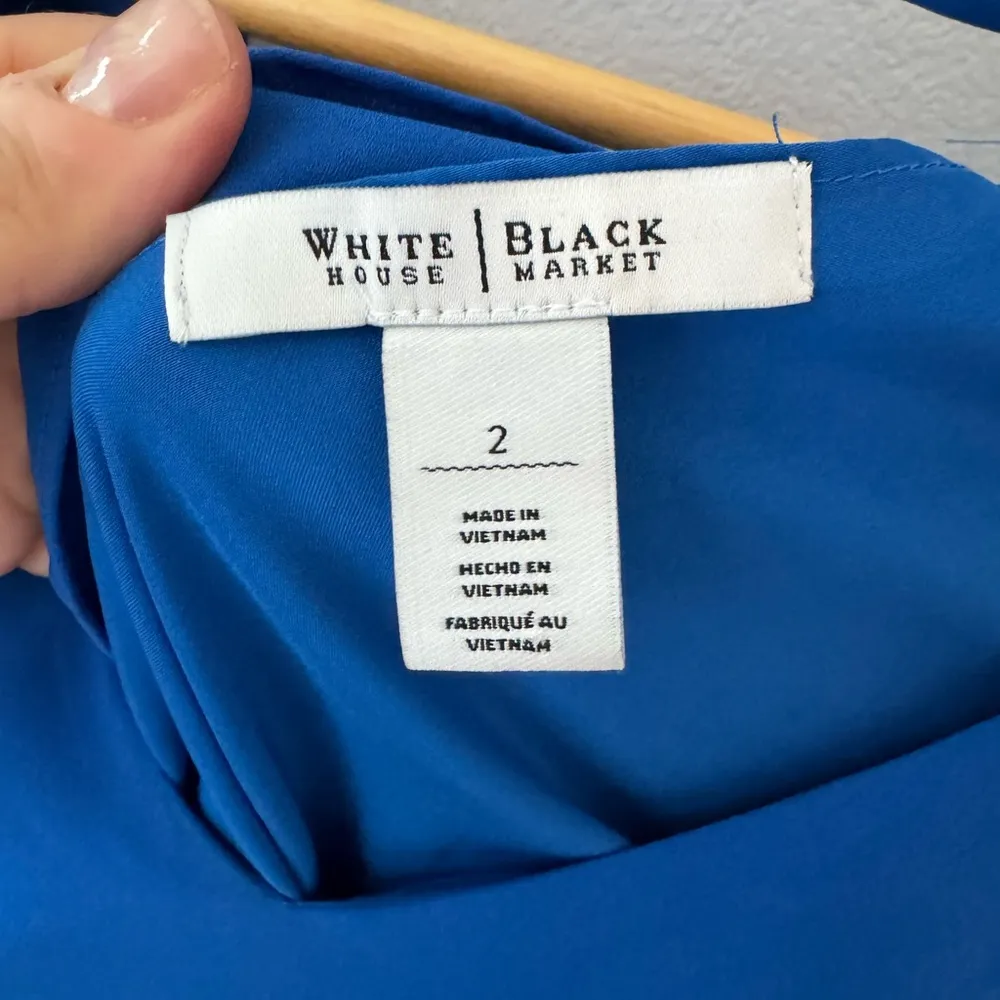 • White House Black Market • NWOT Royal Blue Dress Size 2 - Image 4