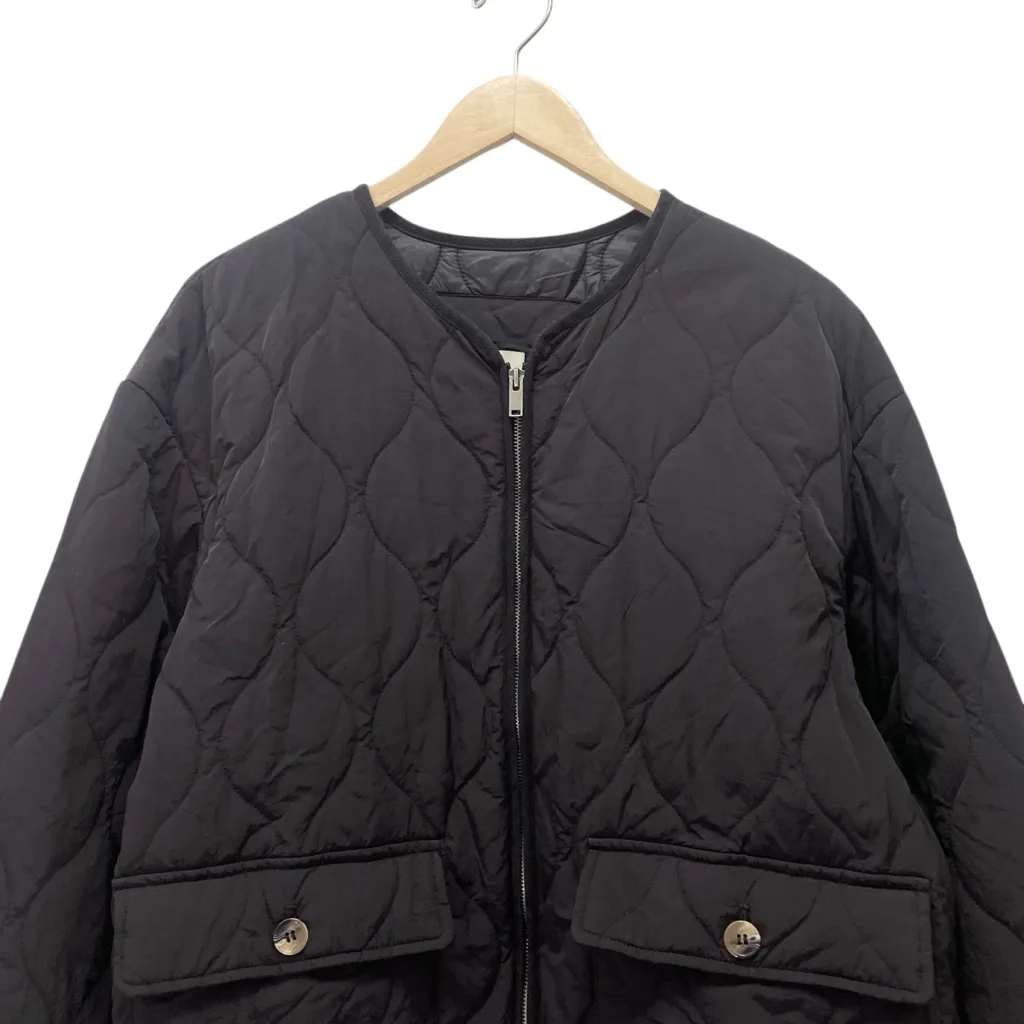 Joie Black Quilted Jacket Women’s Size XL Zip Front Lightweight Puffer Coat - Image 6