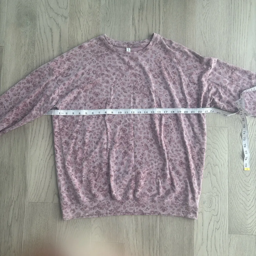 Athleta Studio to Street Pullover Sweatshirt Large Pink - Image 6