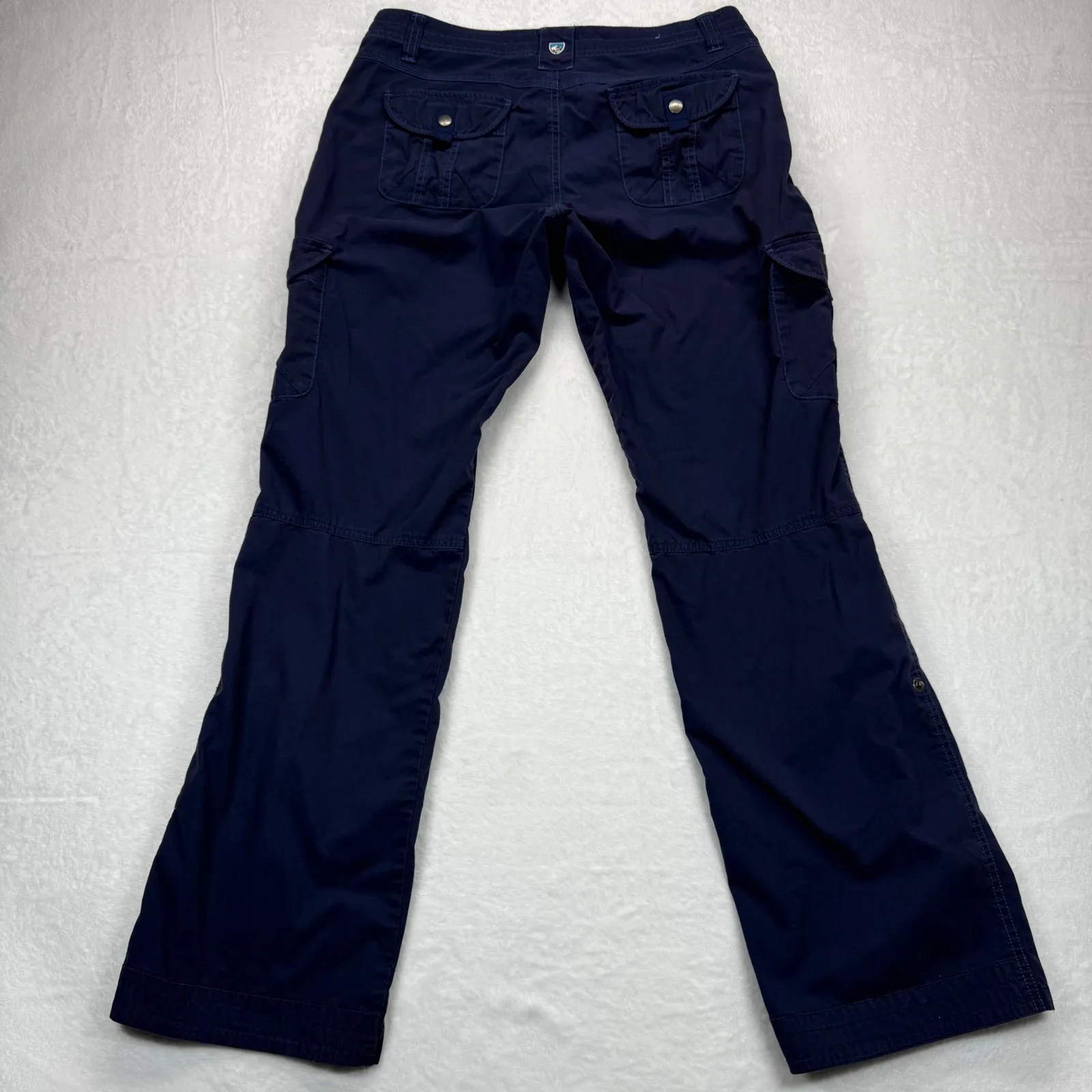 Kuhl Traverse Cargo Pants Hiking Travel Convertible Blue Size 8 READ - Image 12