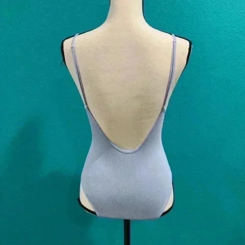 Urban outfitters light blue out from under bodysuit in size medium - Image 2